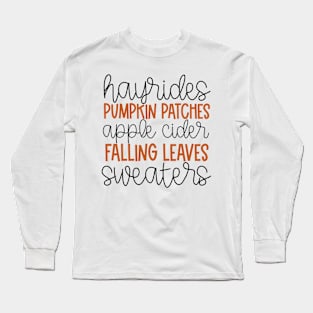 Autumn Things Long Sleeve T-Shirt